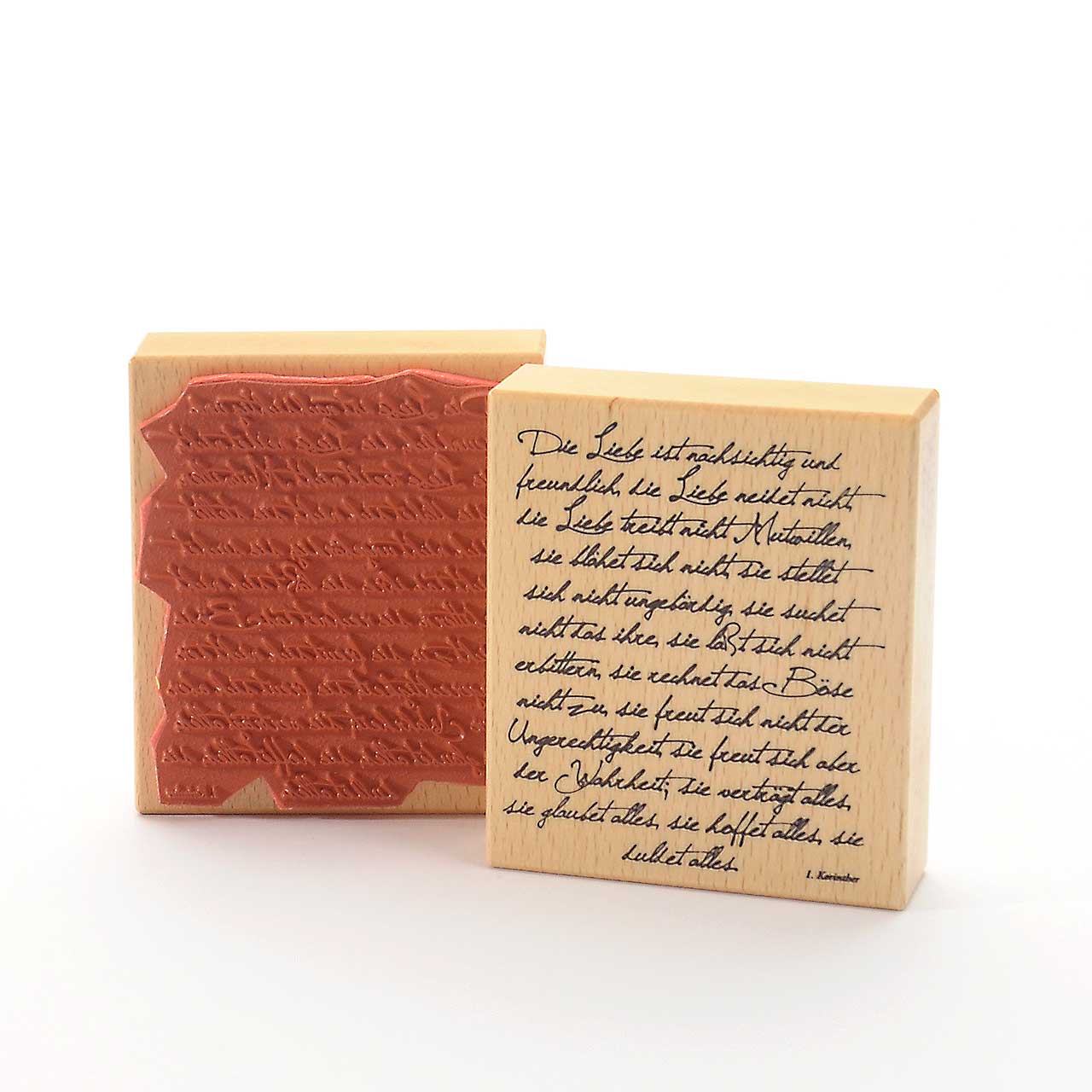 Motivstempel: Die Liebe ist nachsichtig ... Motivstempel: Die Liebe ist nachsichtig ...